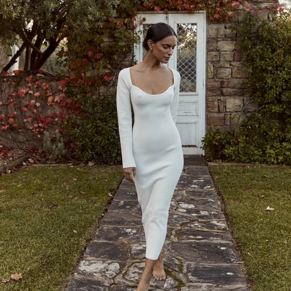 Midi Knit/Rib Dress
